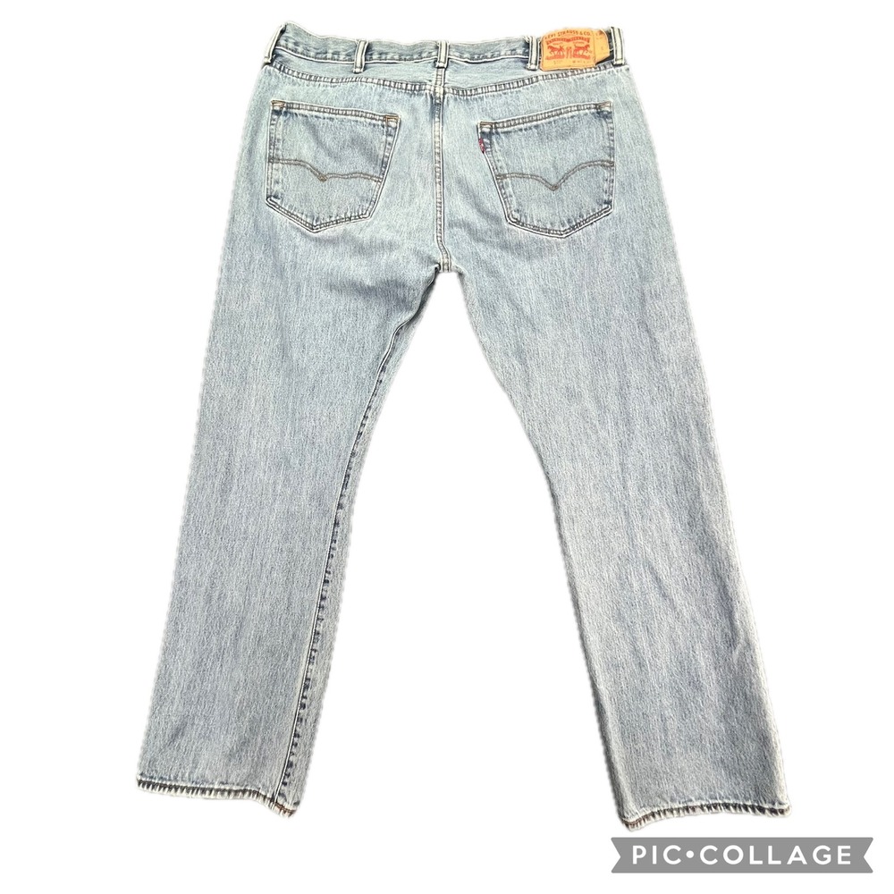Vintage Levis 501 Jeans Mens W40 L32‎ Light Wash Denim Pants Button fly
